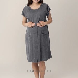 Kindred Bravely Gray Maternity Nightgown